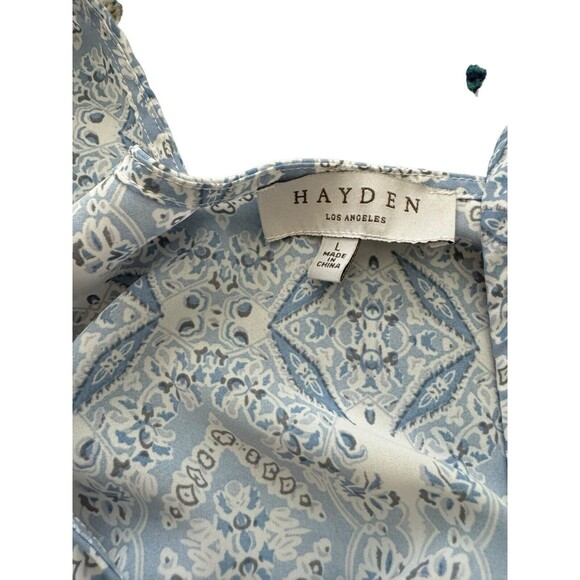 Hayden Los Angeles Blue Paisley Romper Size‎ Large - Picture 2 of 5
